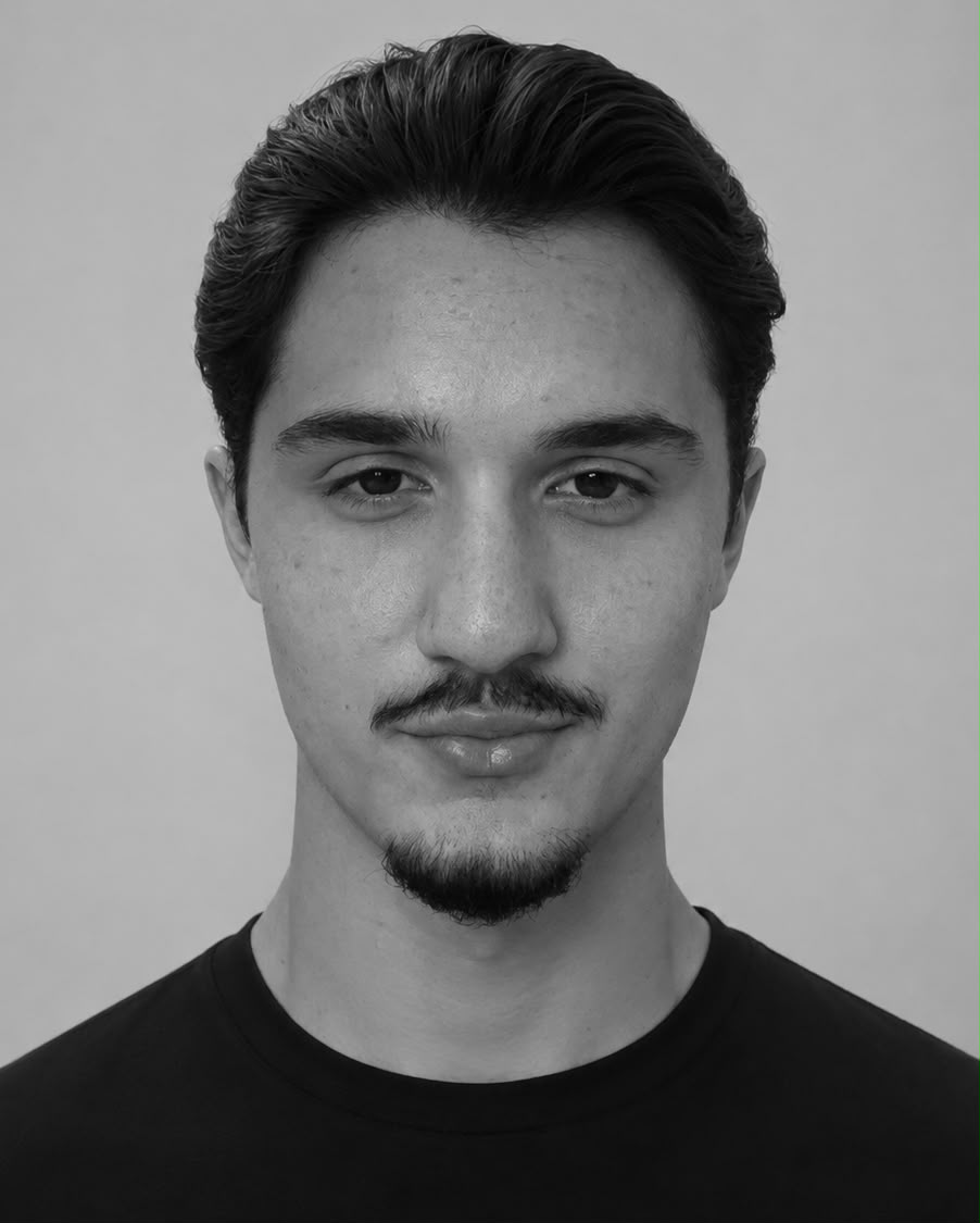 Portrait of portfolio creator – front view